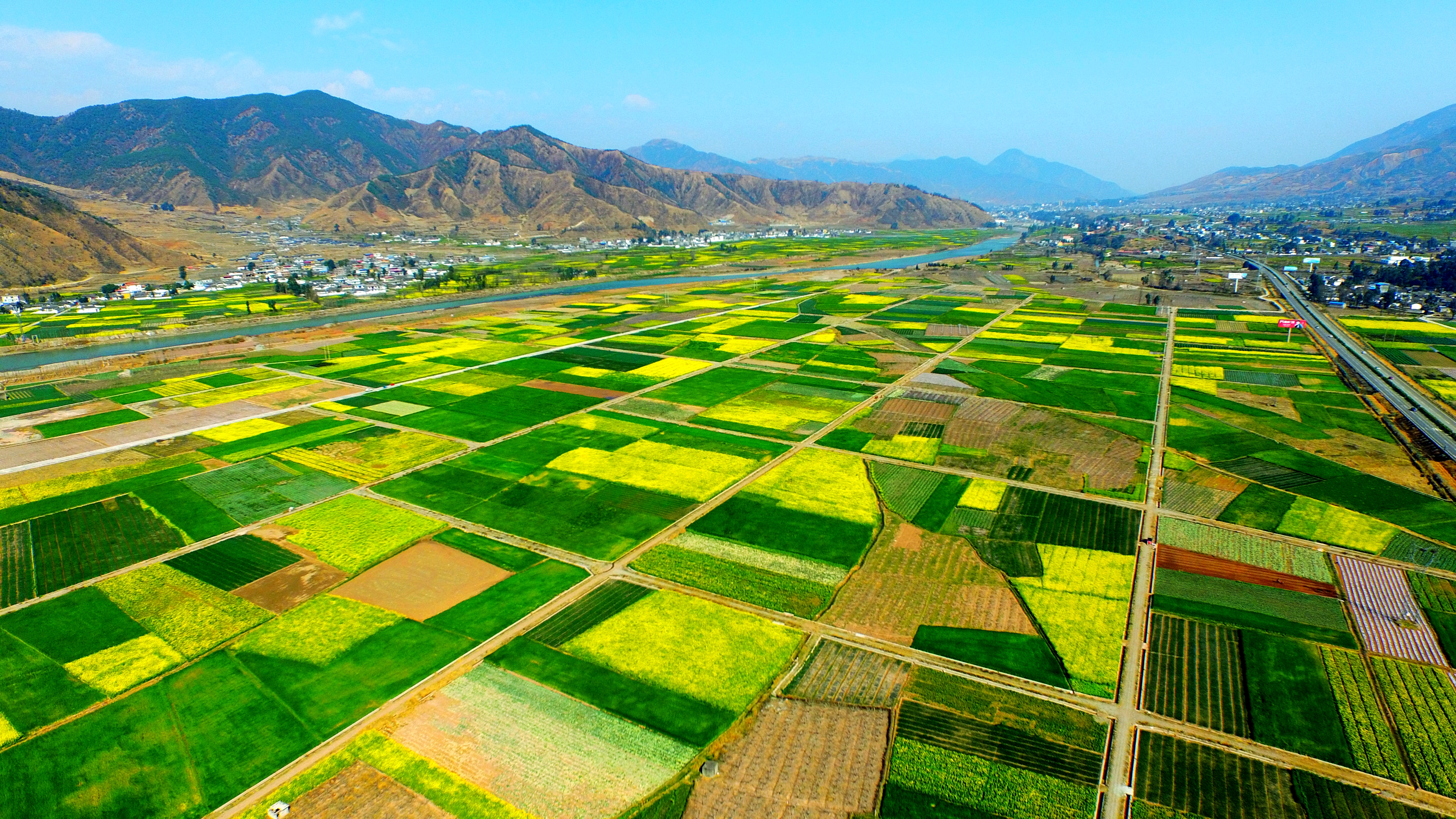 安宁河畔油菜花田2.JPG 安宁河畔油菜花田2.JPG