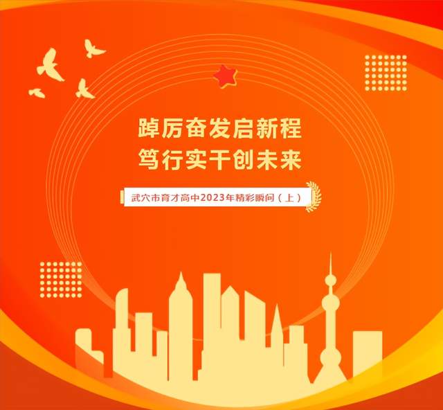 回眸奋进路 启航新征程 | 武穴市育才高中2023年精彩瞬间(上)