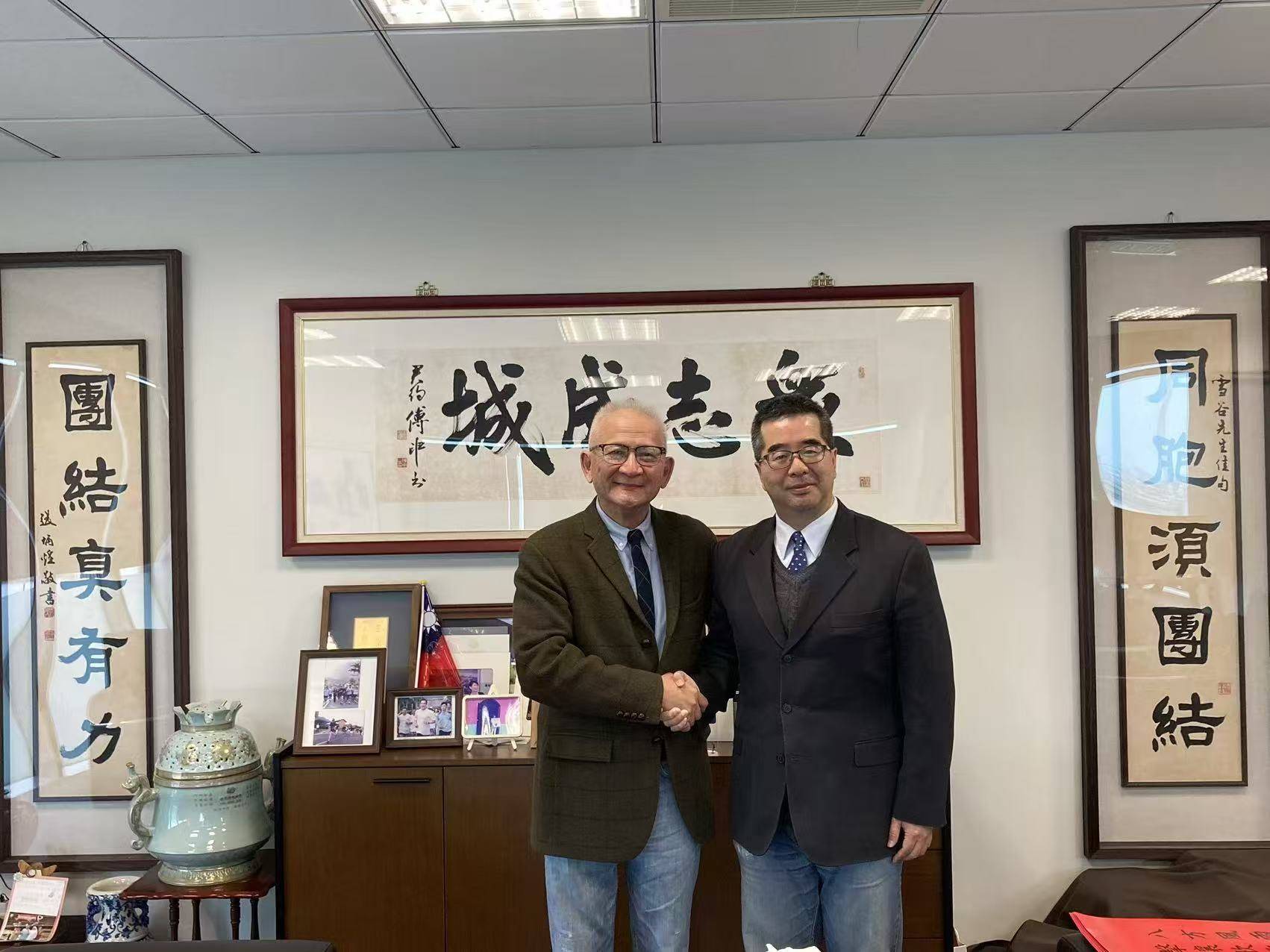 共工新闻社顾问钮则坚拜会国民党副主席萧旭岑 探讨两岸民间交流新趋势